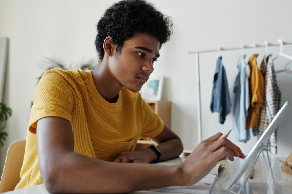 Student Taking IELTS tests