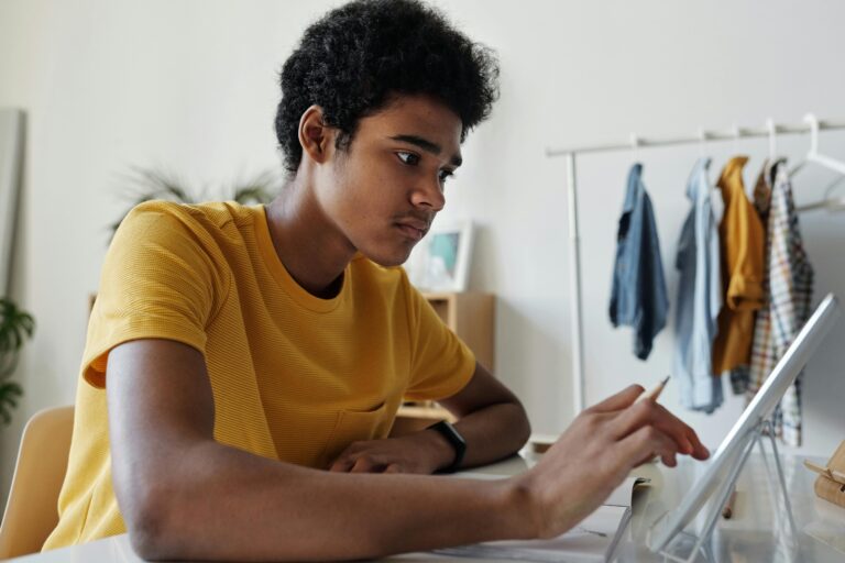 Student Taking IELTS tests